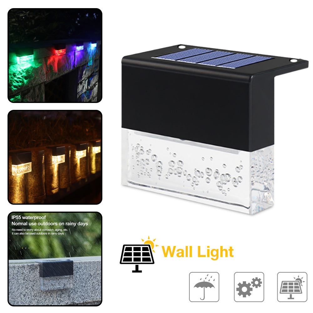 Solar LED Fence Lights – RGB Color-Changing, Waterproof (6-Pack)