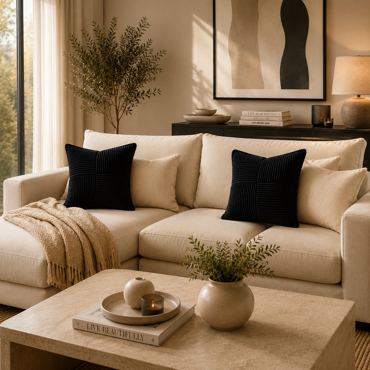 Modern Plush Cushion Collection