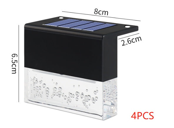 Solar LED Fence Lights – RGB Color-Changing, Waterproof (6-Pack)