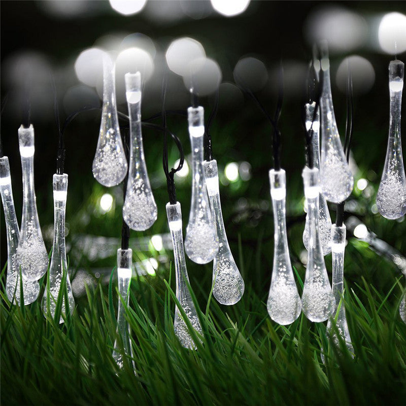 Lumière Solar Raindrop Lights | Outdoor Waterproof Garden Glow String