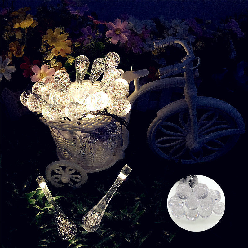 Lumière Solar Raindrop Lights | Outdoor Waterproof Garden Glow String