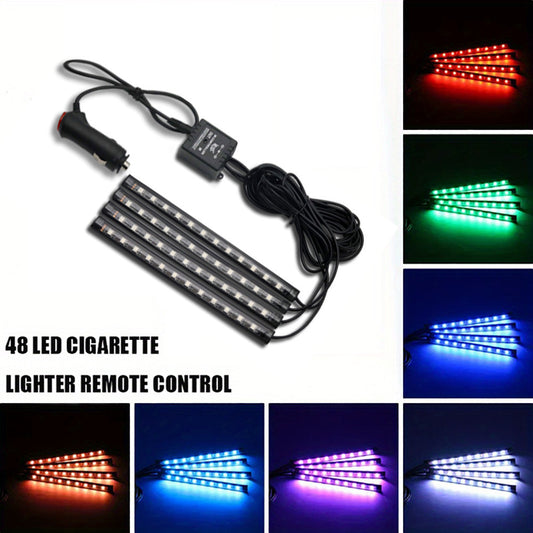 RGB LED Strip Light – Music Sync, USB Powered with Remote (48 LEDs)