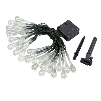 Lumière Solar Raindrop Lights | Outdoor Waterproof Garden Glow String