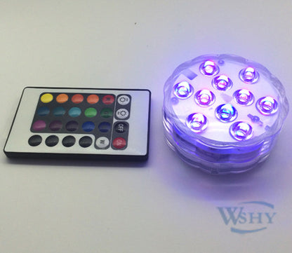 Submersible LED Glow Lights – RGB Remote Control (4–16 Pack)