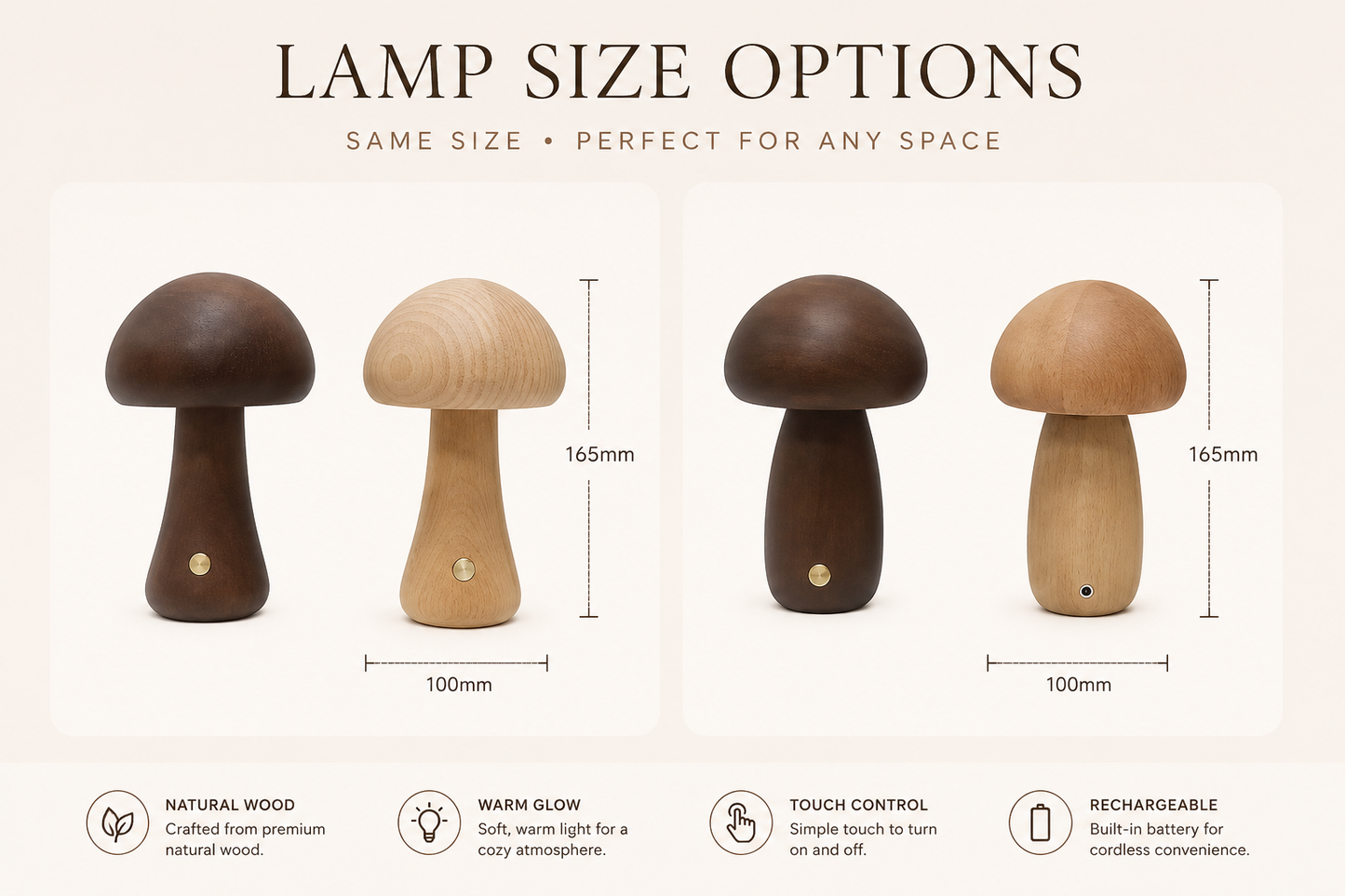 Nordic Mushroom Table Lamp