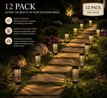 Solar Shadow Pathway Lights™ | Decorative Outdoor Solar Garden Lighting