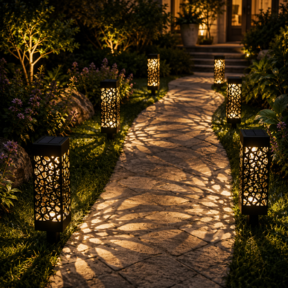 Solar Shadow Pathway Lights™ | Decorative Outdoor Solar Garden Lighting