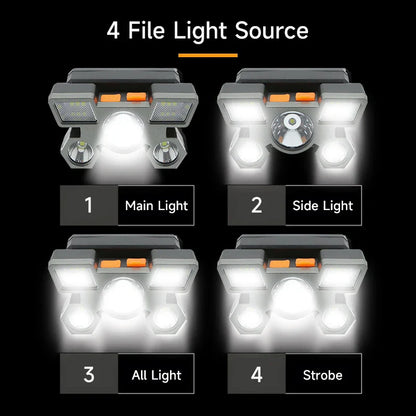 High-Quality 5 LED Rechargeable Flashlight