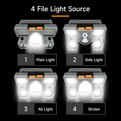 High-Quality 5 LED Rechargeable Flashlight