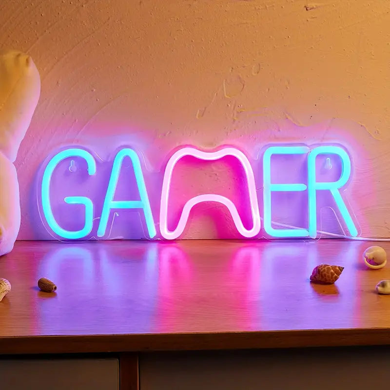 LED Gamer Shaped Neon Light