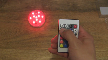 Submersible LED Glow Lights – RGB Remote Control (4–16 Pack)