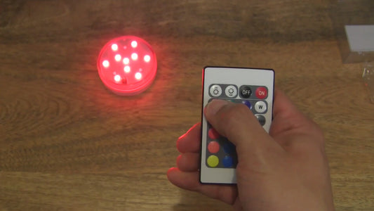Submersible LED Glow Lights – RGB Remote Control (4–16 Pack)